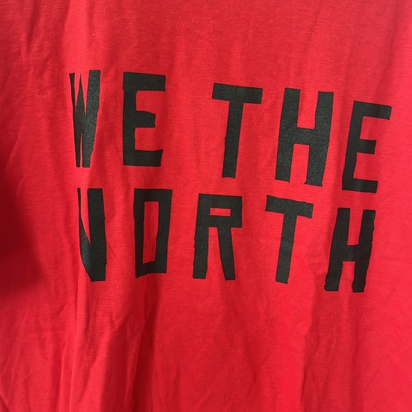 Toronto Raptors Red and Black Short Sleeve Tee with Bold Graphic - Picture 2 of 5